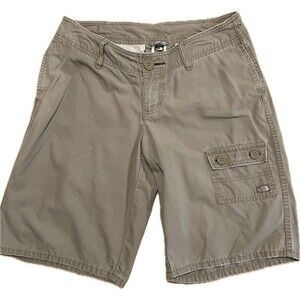 North Face Shorts Women 6L Khaki Hiking Outdoor Cargo T150